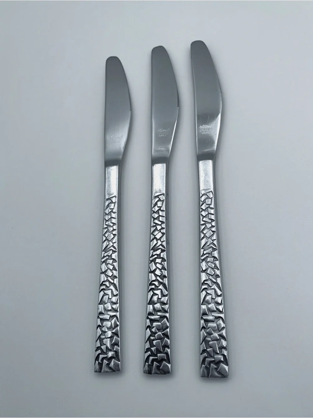 Vintage National Silver PAMPLONA 3 Stainless Steel Dinner Knives
